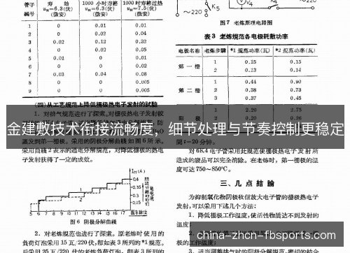 金建敷技术衔接流畅度，细节处理与节奏控制更稳定